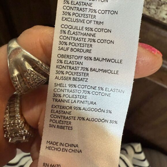 Anthropologie Black and White Boxy Muscle Tee - Picture 8 of 12